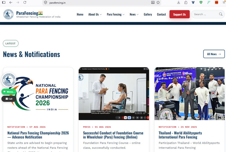 Sports academy portal
